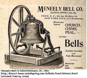 Photo Meneely Bell Advertisement 1880